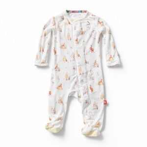 Magnetic Me Modal Footie Winnie the Pooh long sleeve Disney white unisex